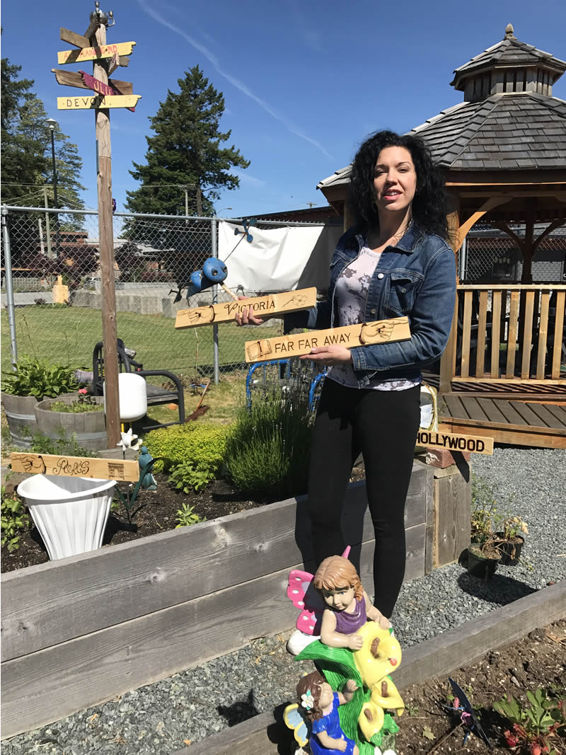 Powell River Success Story - Vanessa In The Garden